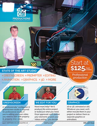 CSI-video-flyer - Professional Video Production Studio