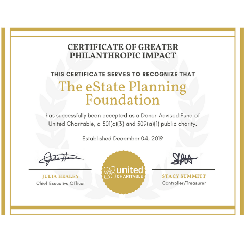 eState Planning Foundation Certificate at CSI Financial